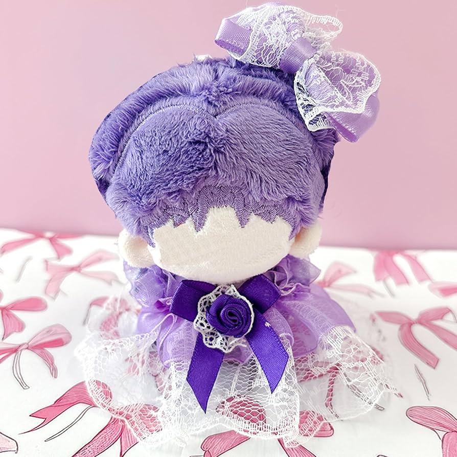 無属性 ぬいぐるみ ぬい服 10cm ワンピース パープル 紫 楽天市場】ぬい服 10cm ドレス ワンピ ぬいぐるみ 服 おめかし